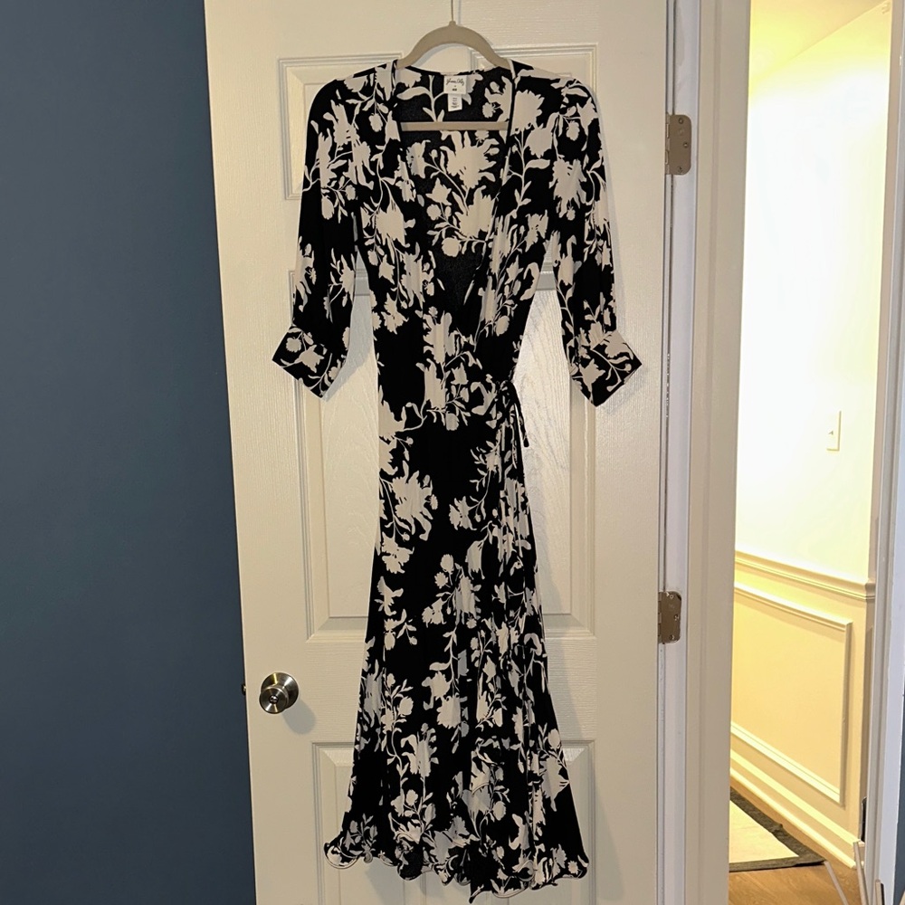 Johanna Ortiz x H&M orchid pattern wrap maxidress